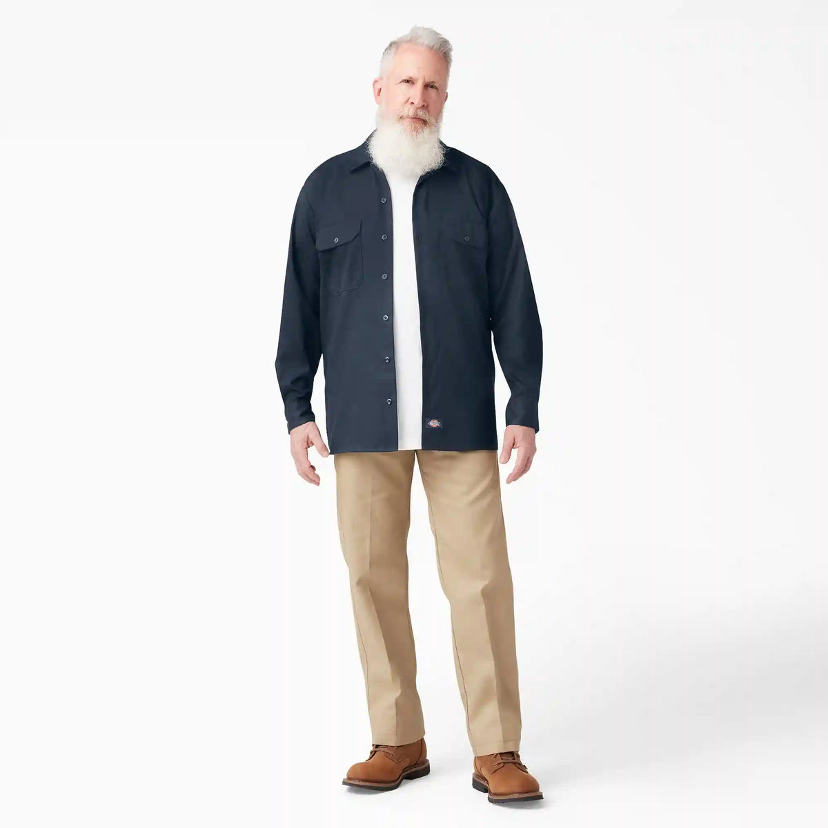FLEX Relaxed Fit Long Sleeve Work Shirt