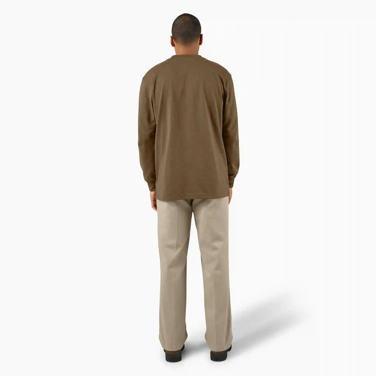 Heavyweight Heathered Long Sleeve Pocket T-Shirt