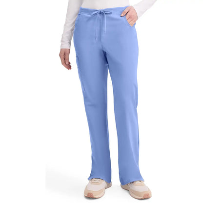 Women's EDS Signature Mid Rise Drawstring Cargo Scrub Pant