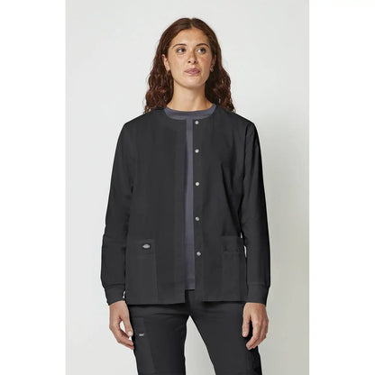 Women's EDS Signature Snap Front Warm-Up Scrub Jacket