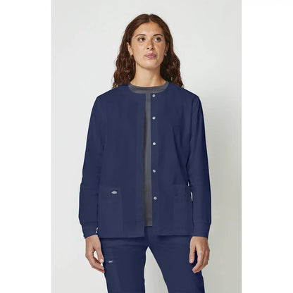 Women's EDS Signature Snap Front Warm-Up Scrub Jacket