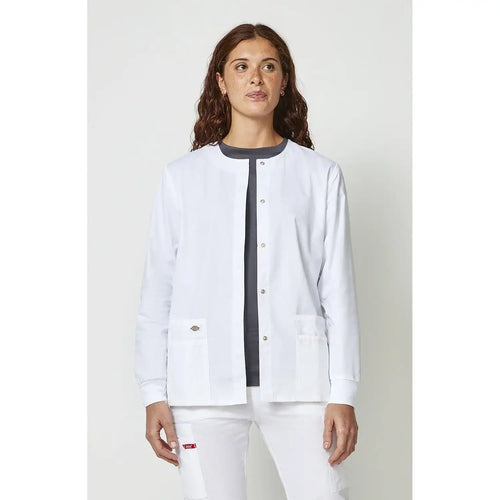 Women's EDS Signature Snap Front Warm-Up Scrub Jacket