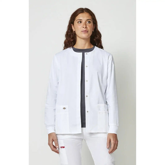 Women's EDS Signature Snap Front Warm-Up Scrub Jacket