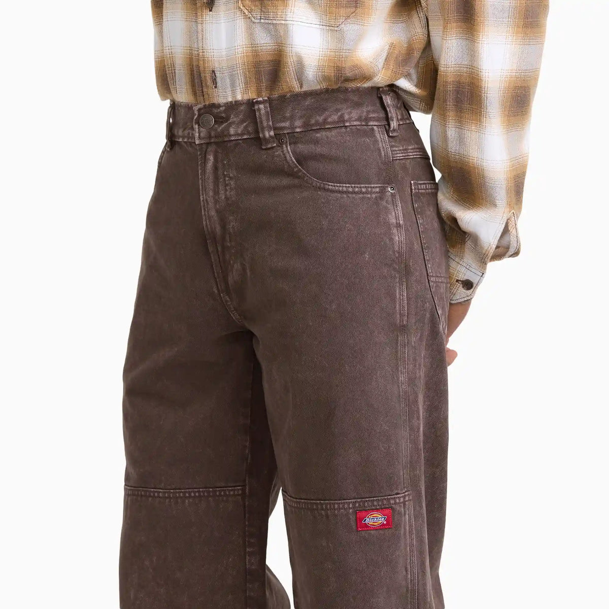 Loose Straight Double Knee Jeans