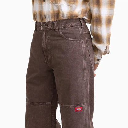 Loose Straight Double Knee Jeans