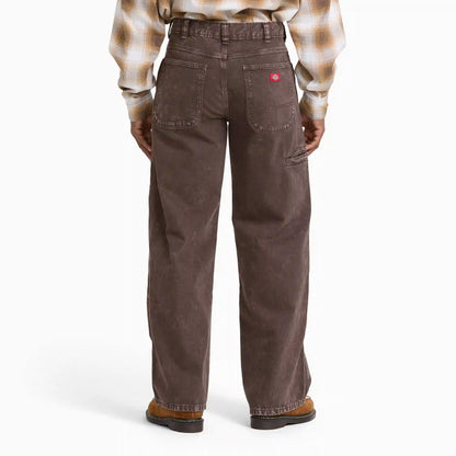 Loose Straight Double Knee Jeans