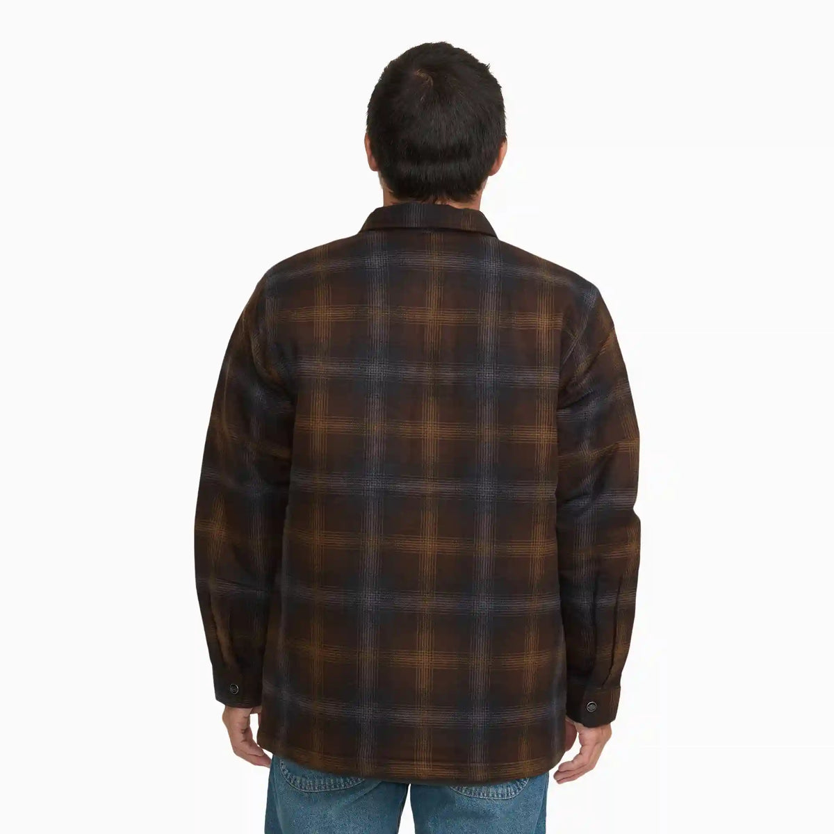 Insulated Plaid Shirt Jacket