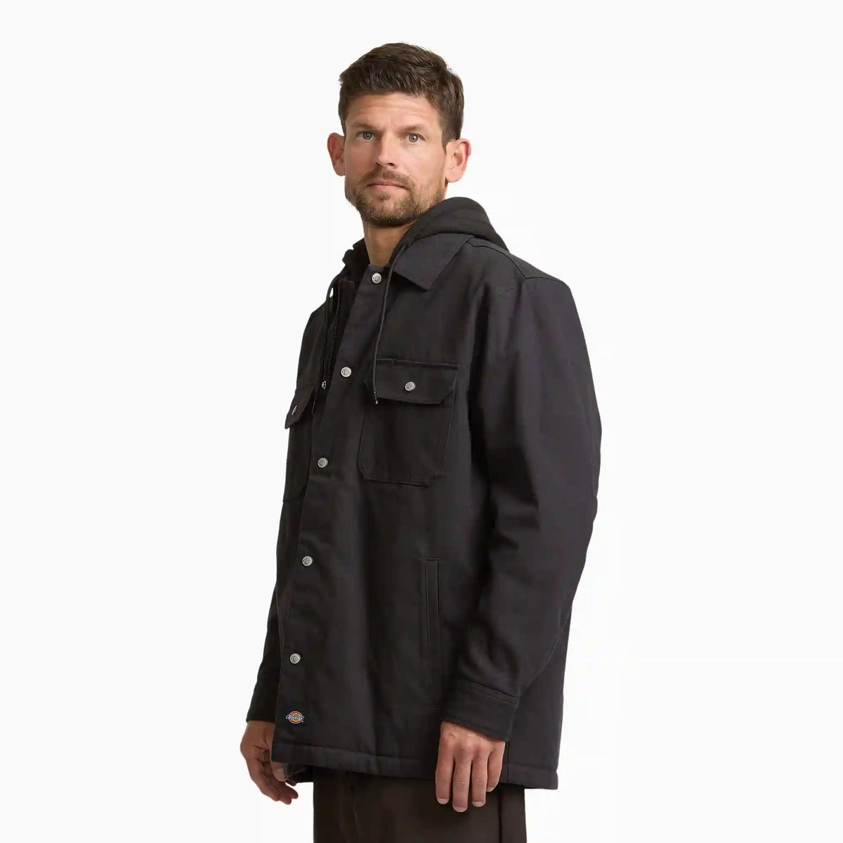 Insulated Duck Hooded  Shirt Jacket