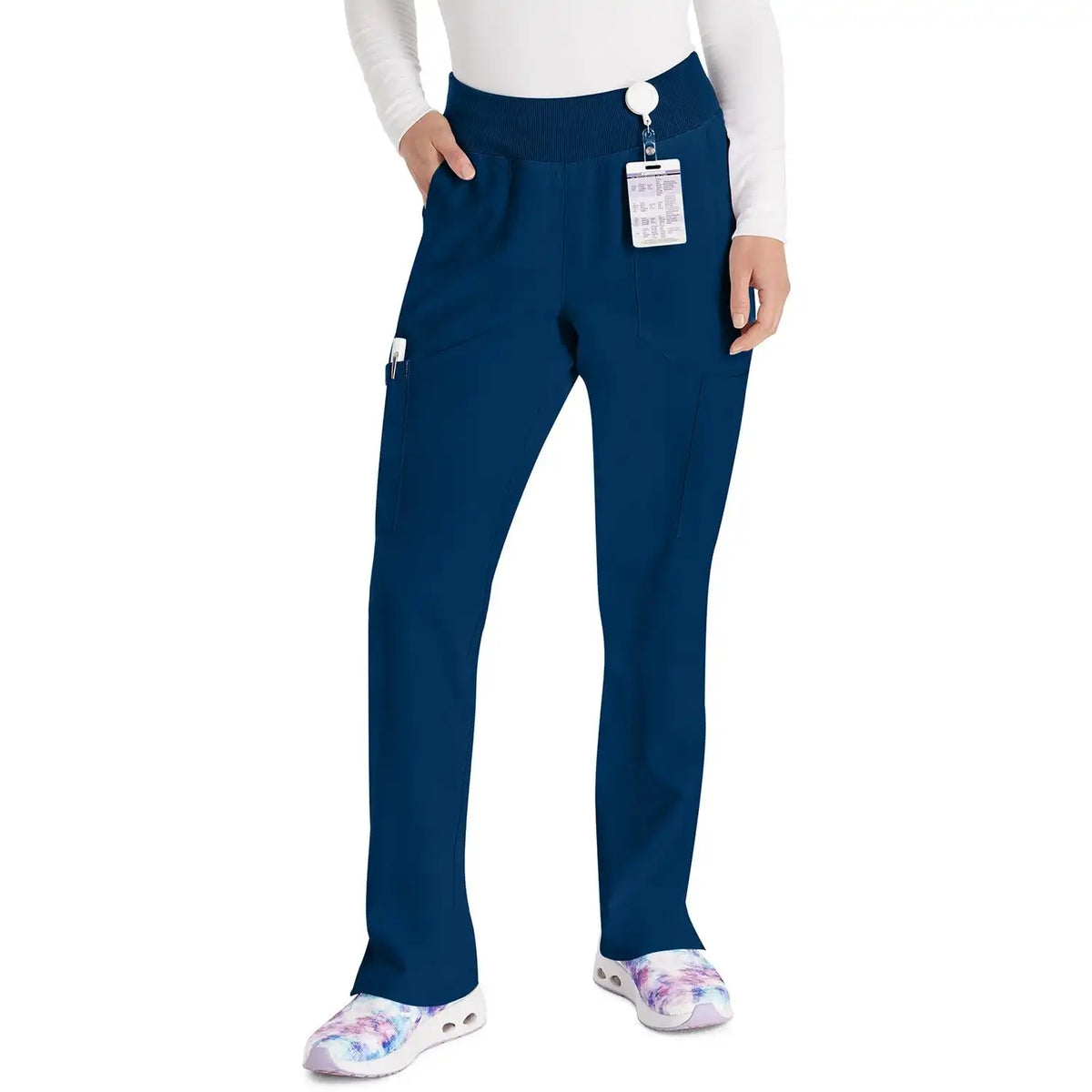 Women's EDS Essentials Natural Rise Tapered Leg Pull-On Scrub Pant
