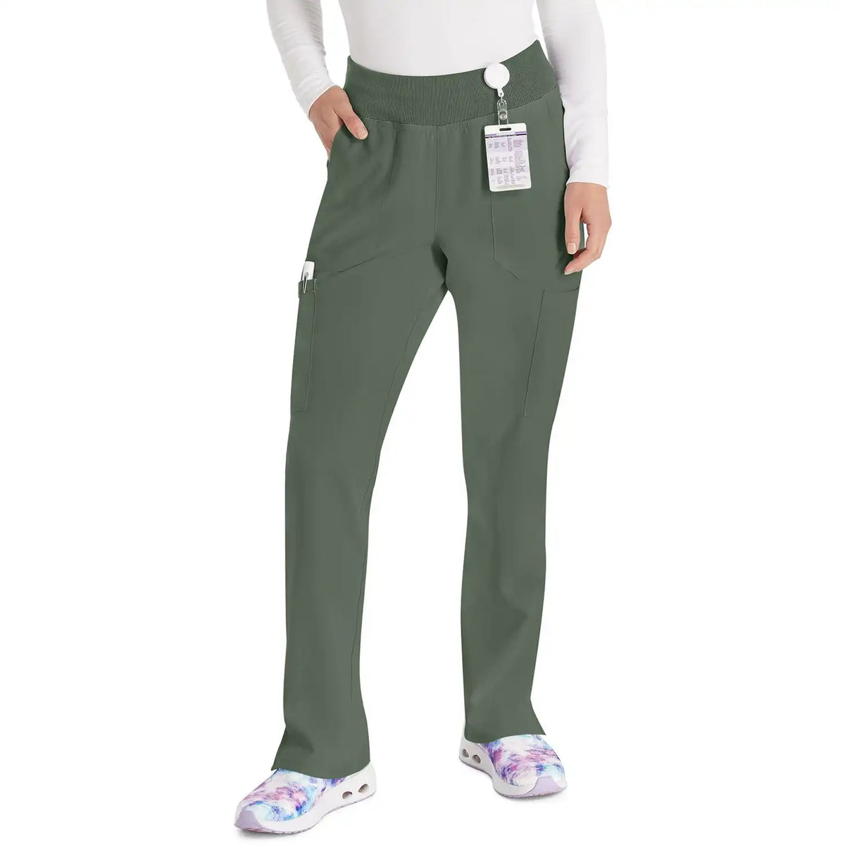 Women's EDS Essentials Natural Rise Tapered Leg Pull-On Scrub Pant