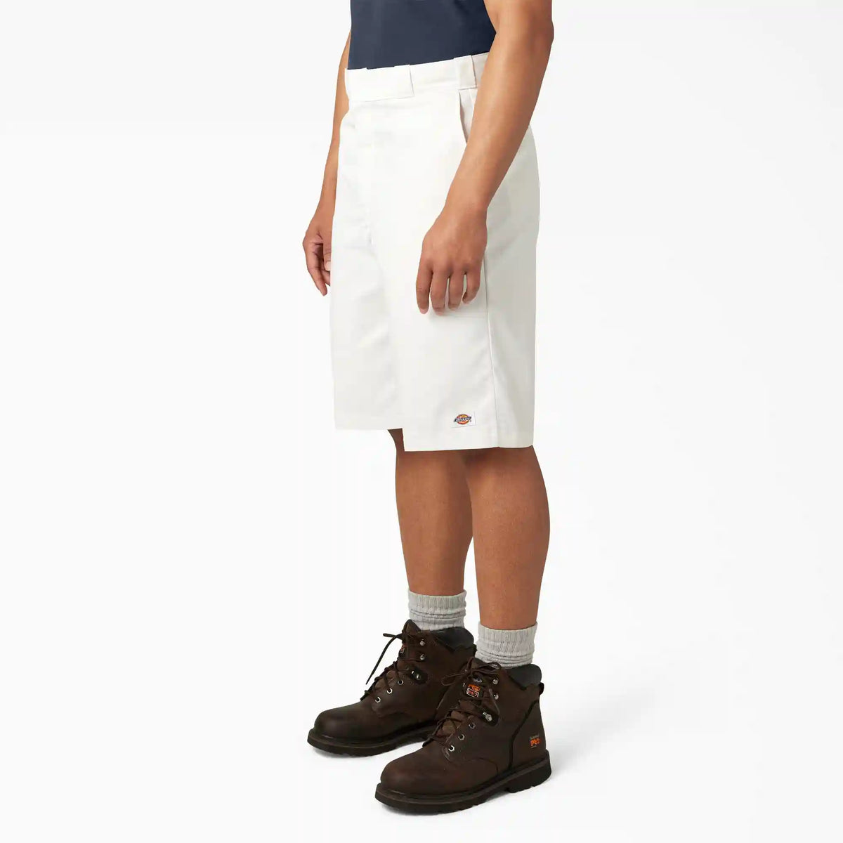 Loose Fit Flat Front Work Shorts, 13"