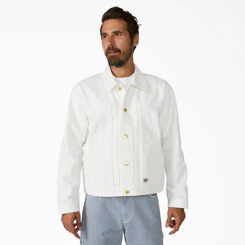 Selvedge Pleated Denim Jacket