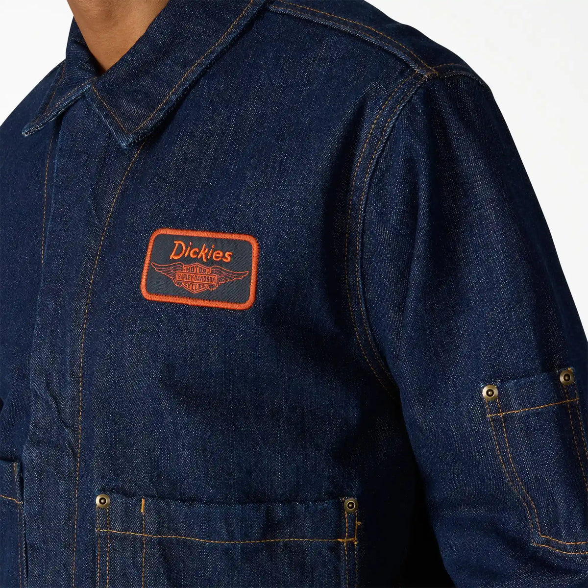 Dickies x Harley-Davidson® Boxy Fit Embroidered Denim Jacket