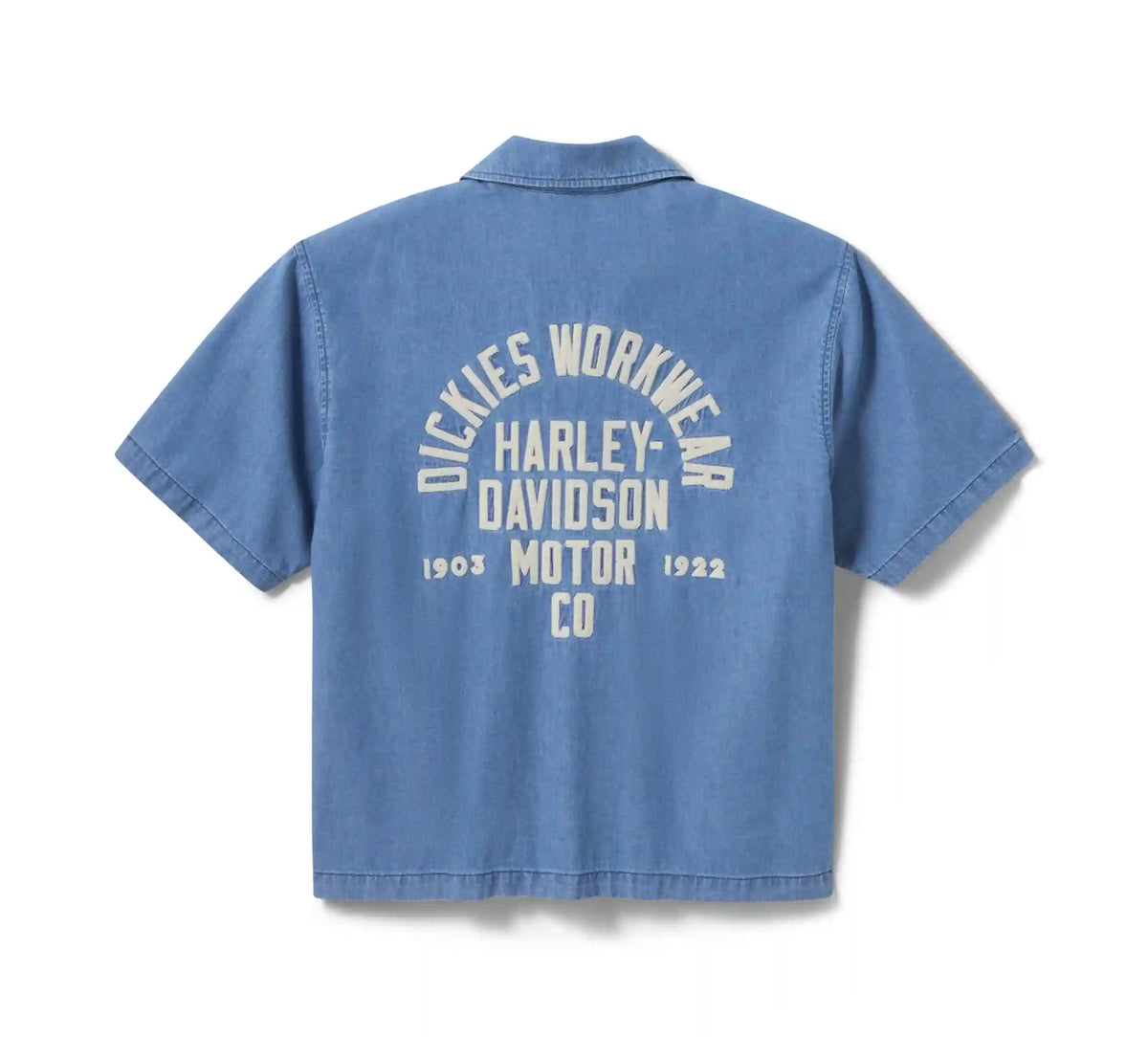 Dickies x Harley-Davidson® Boxy Fit Chambray Embroidered Work Shirt