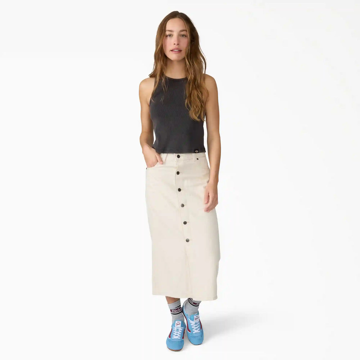 Women's Midi Denim Skirt