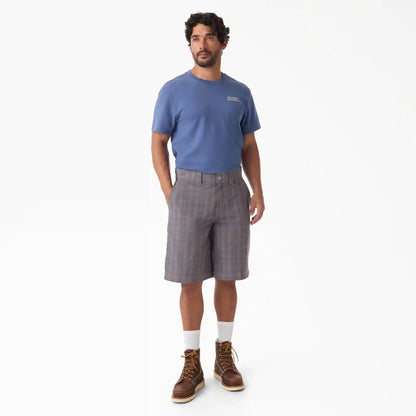 Plaid Work Shorts, 11"