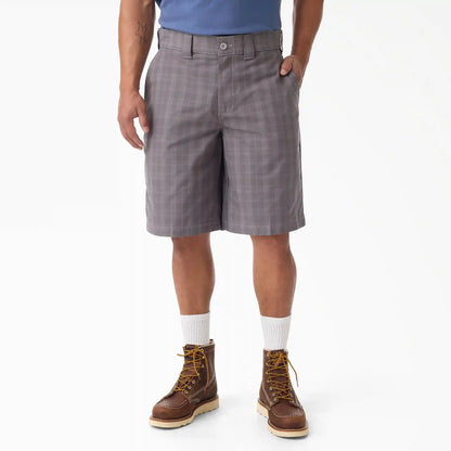 Plaid Work Shorts, 11"