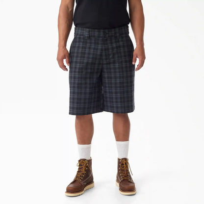 Plaid Work Shorts, 11"