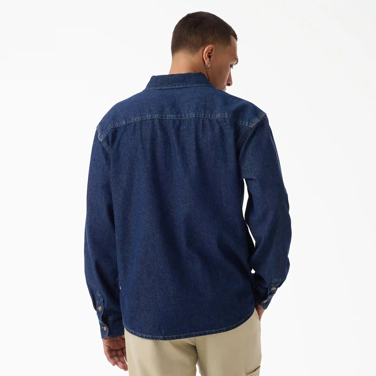 Lightweight Long Sleeve Denim Shirt