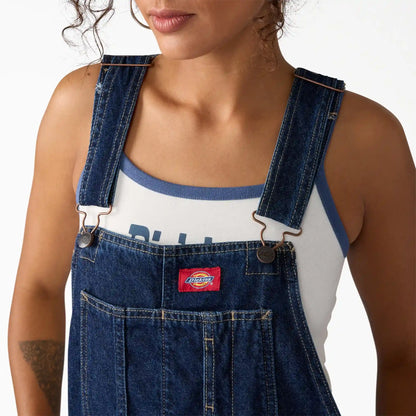 Women's Denim Bib Overall Dress