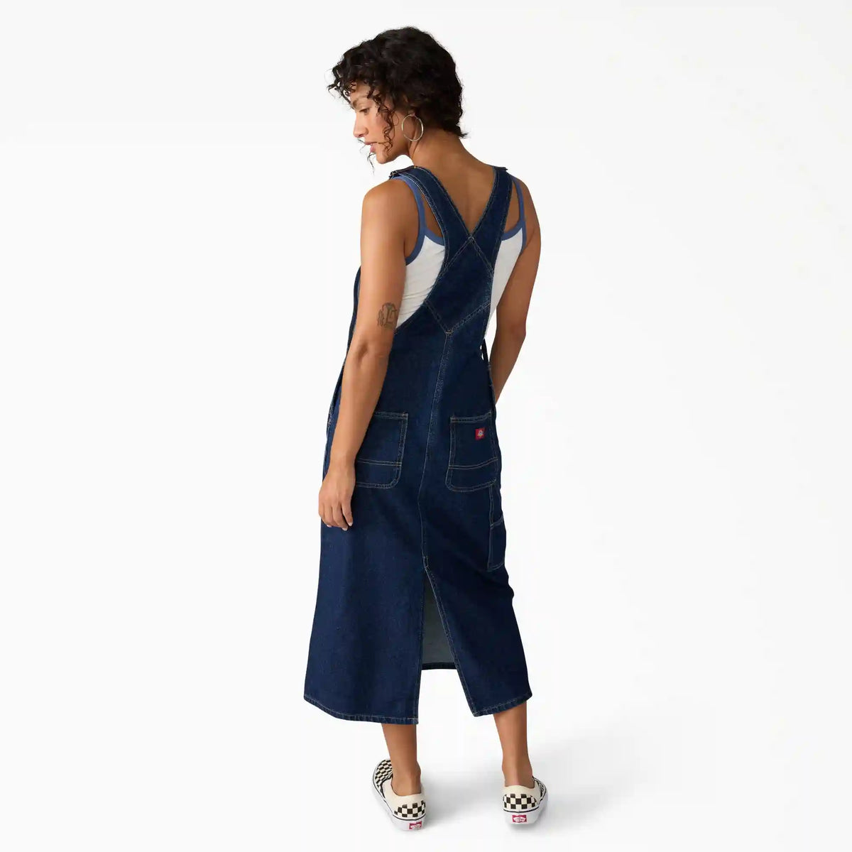 Women's Denim Bib Overall Dress
