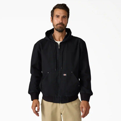 Unlined Canvas Hooded Bomber