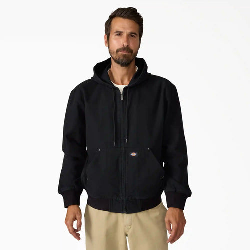 Unlined Canvas Hooded Bomber