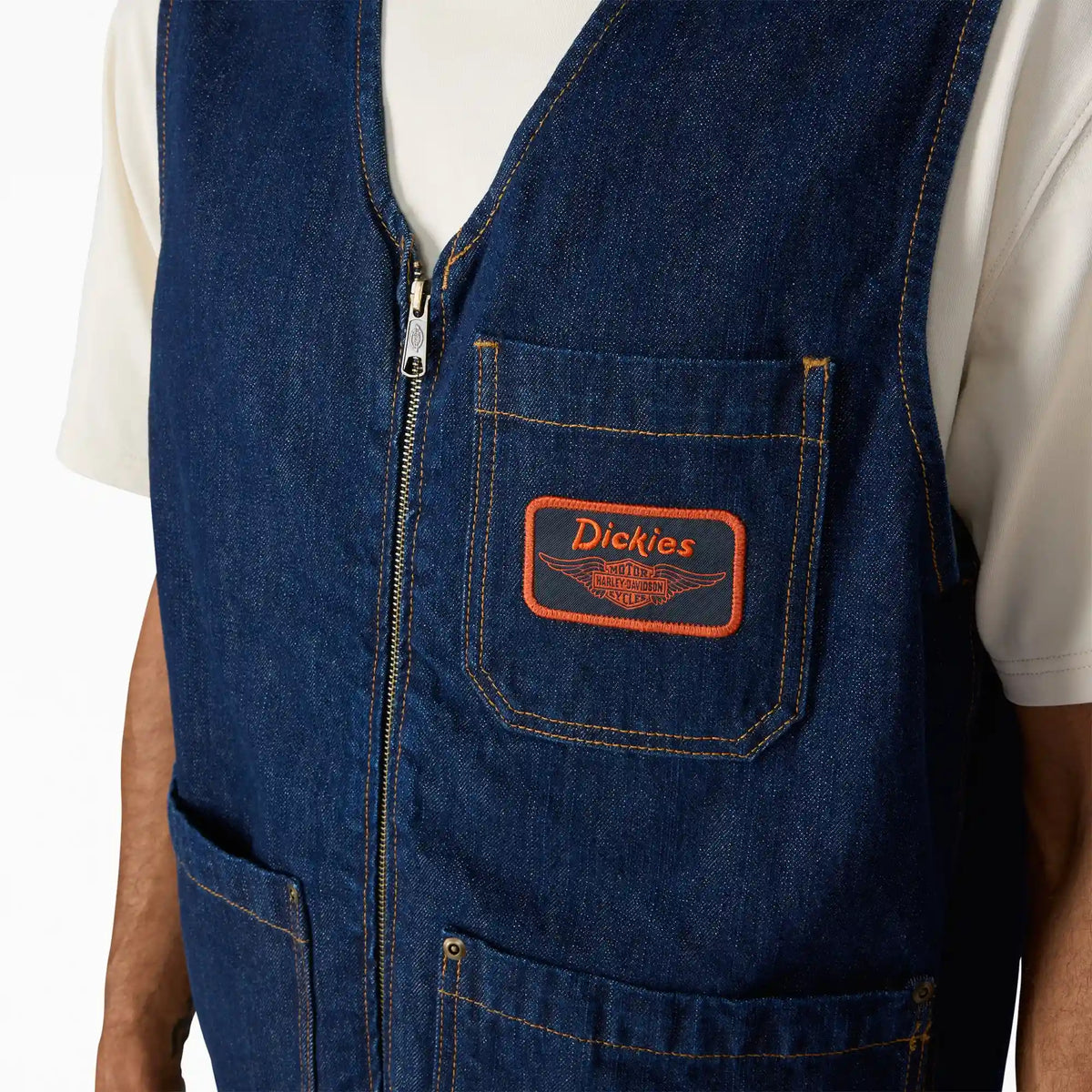 Dickies x Harley-Davidson® Denim Zip-Up Vest