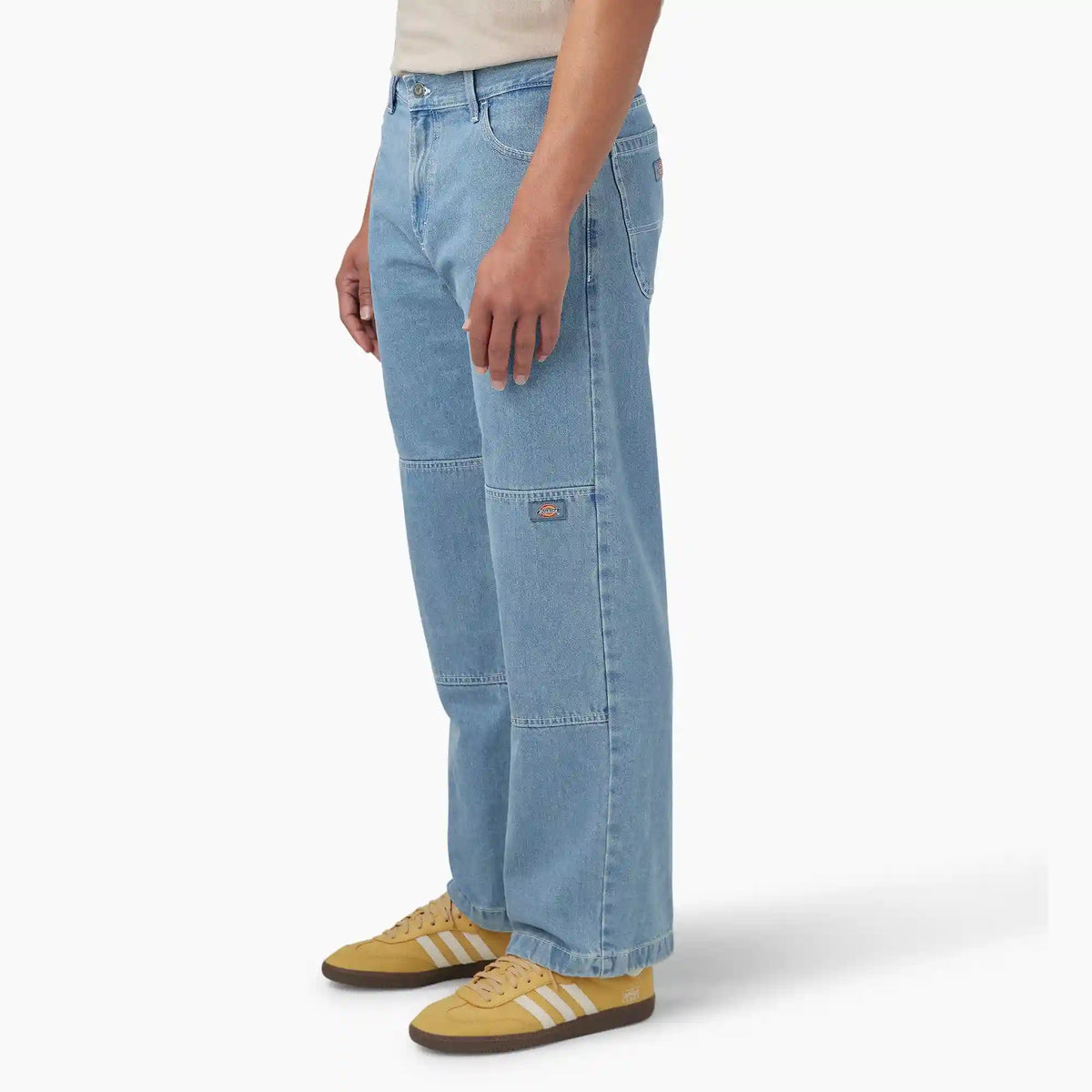 Loose Fit Double Knee Jeans
