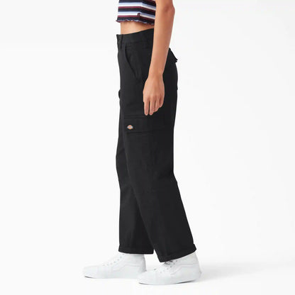 Women's Relaxed Fit Cropped Cargo Pants