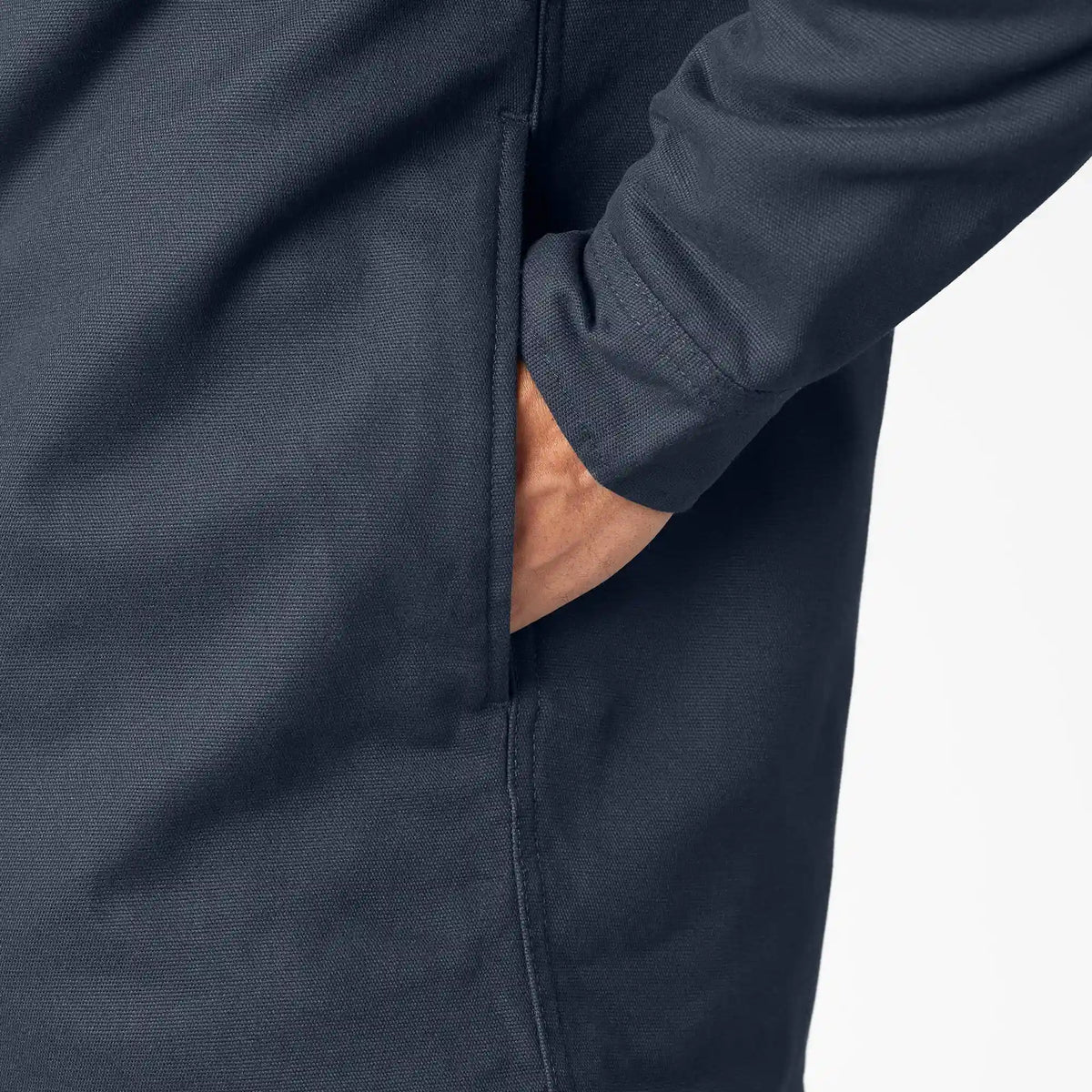 Water Repellent Duck Hooded Shirt Jacket