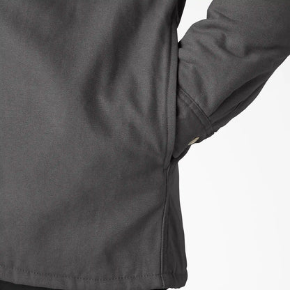 Water Repellent Duck Hooded Shirt Jacket