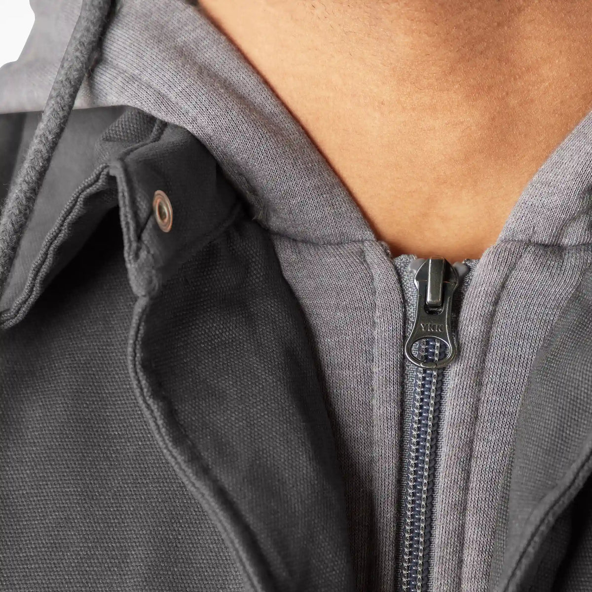 Water Repellent Duck Hooded Shirt Jacket