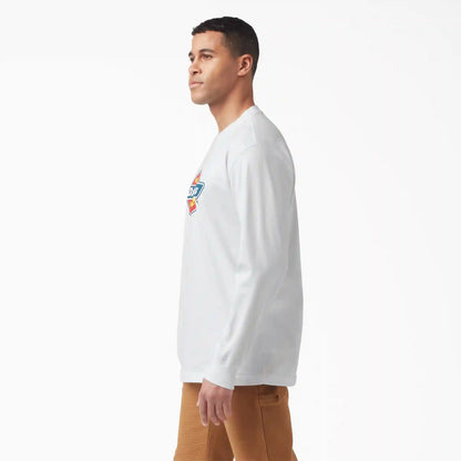 Tri-Color Logo Graphic Long Sleeve T-Shirt