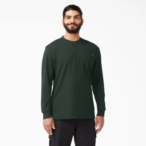 Heavyweight Long Sleeve Henley T-Shirt