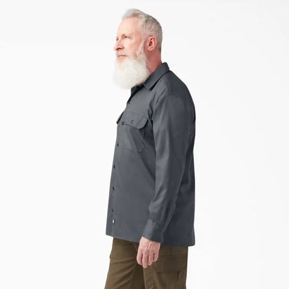 FLEX Relaxed Fit Long Sleeve Work Shirt