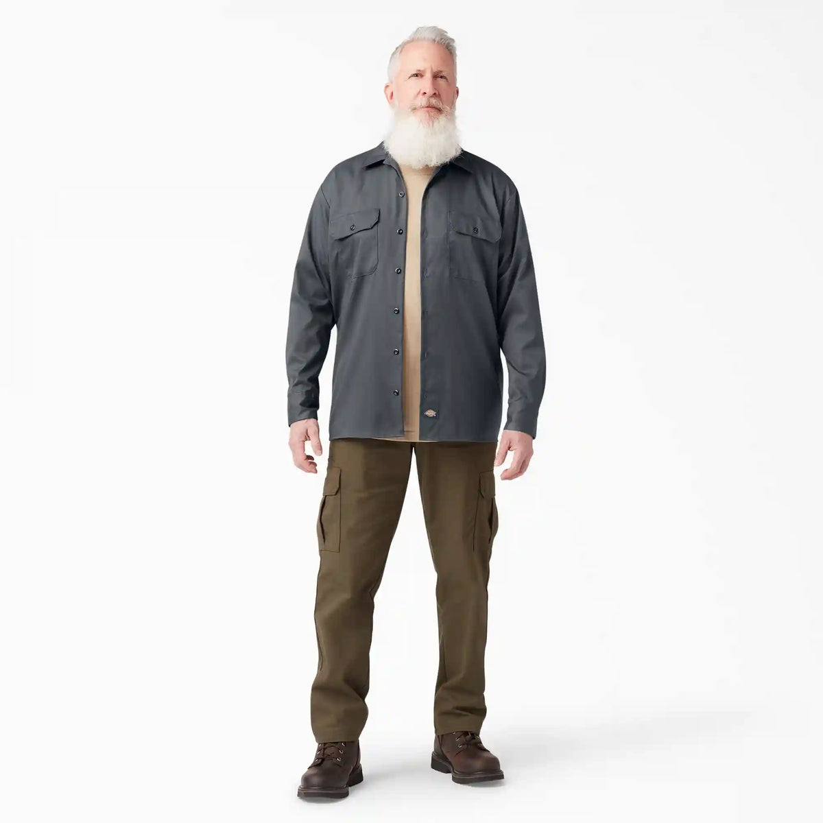 FLEX Relaxed Fit Long Sleeve Work Shirt