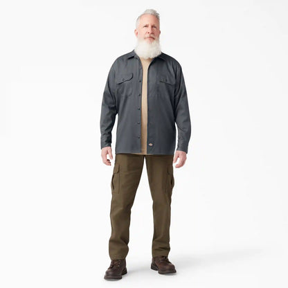 FLEX Relaxed Fit Long Sleeve Work Shirt
