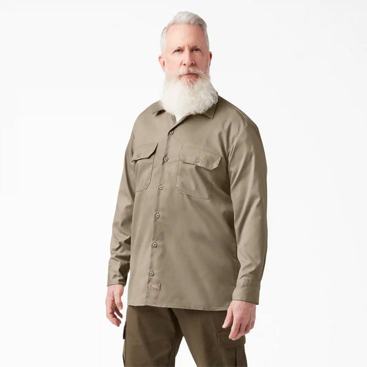 FLEX Relaxed Fit Long Sleeve Work Shirt