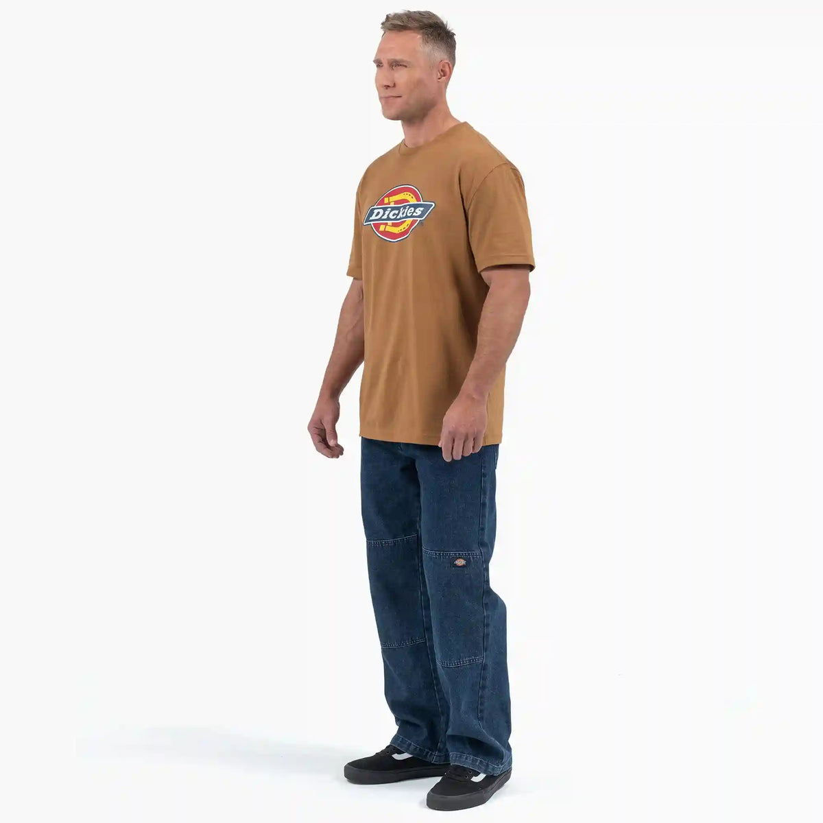 Short Sleeve Tri-Color Logo Graphic T-Shirt