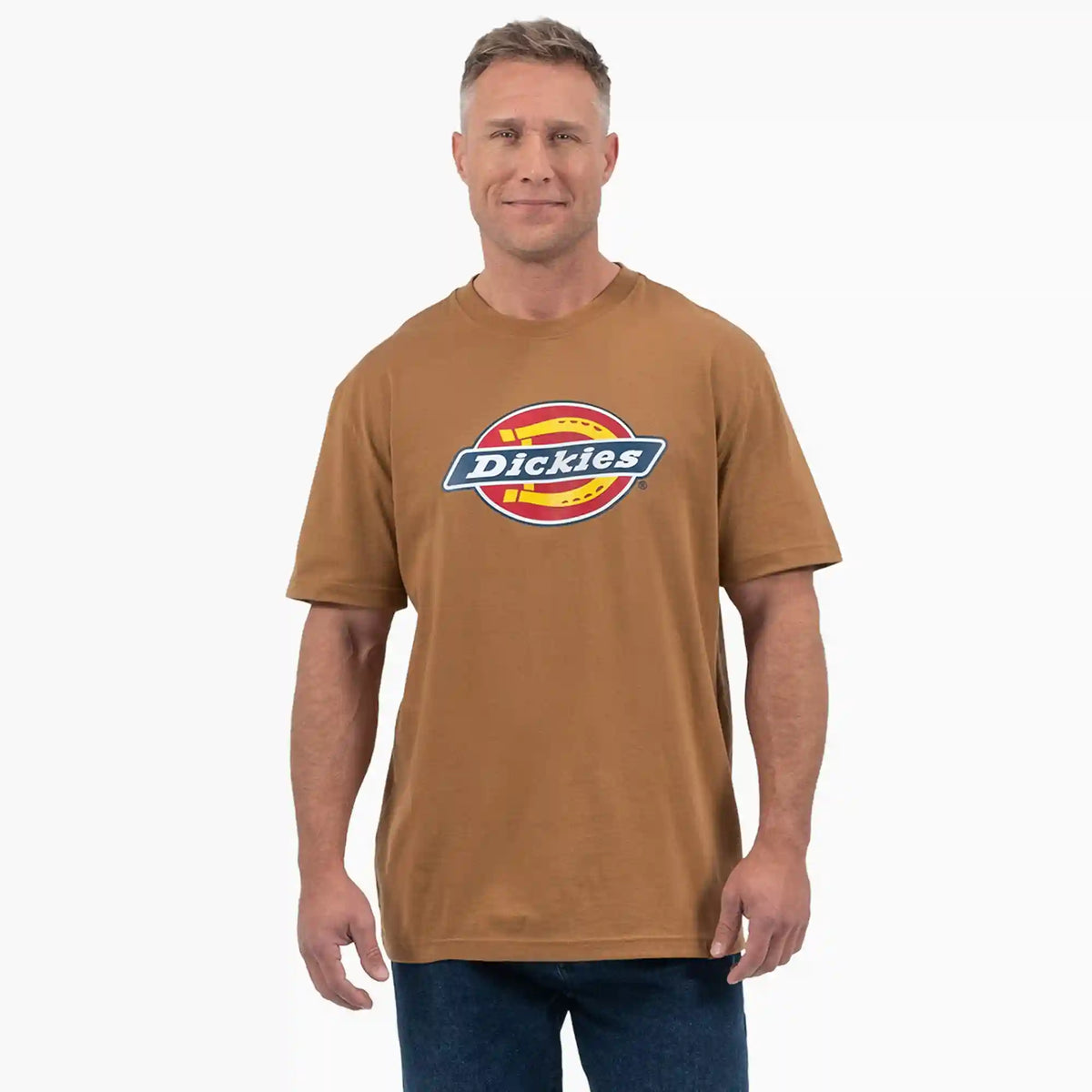Short Sleeve Tri-Color Logo Graphic T-Shirt