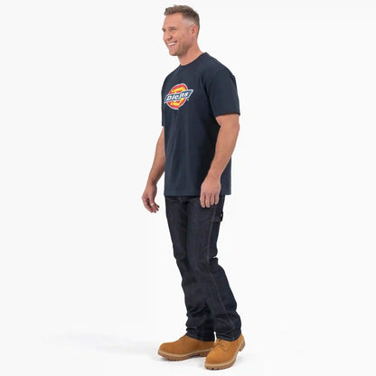 Short Sleeve Tri-Color Logo Graphic T-Shirt
