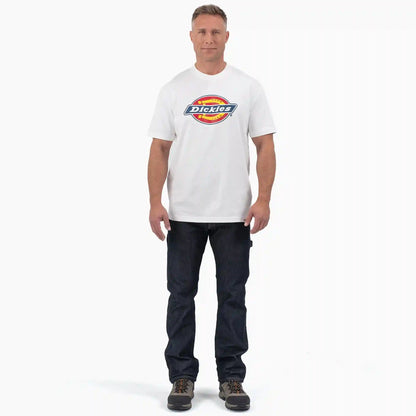 Short Sleeve Tri-Color Logo Graphic T-Shirt