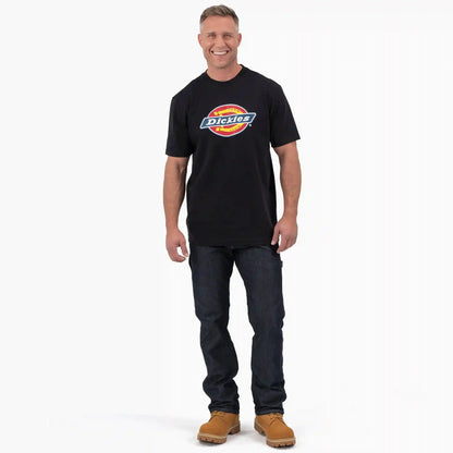 Short Sleeve Tri-Color Logo Graphic T-Shirt