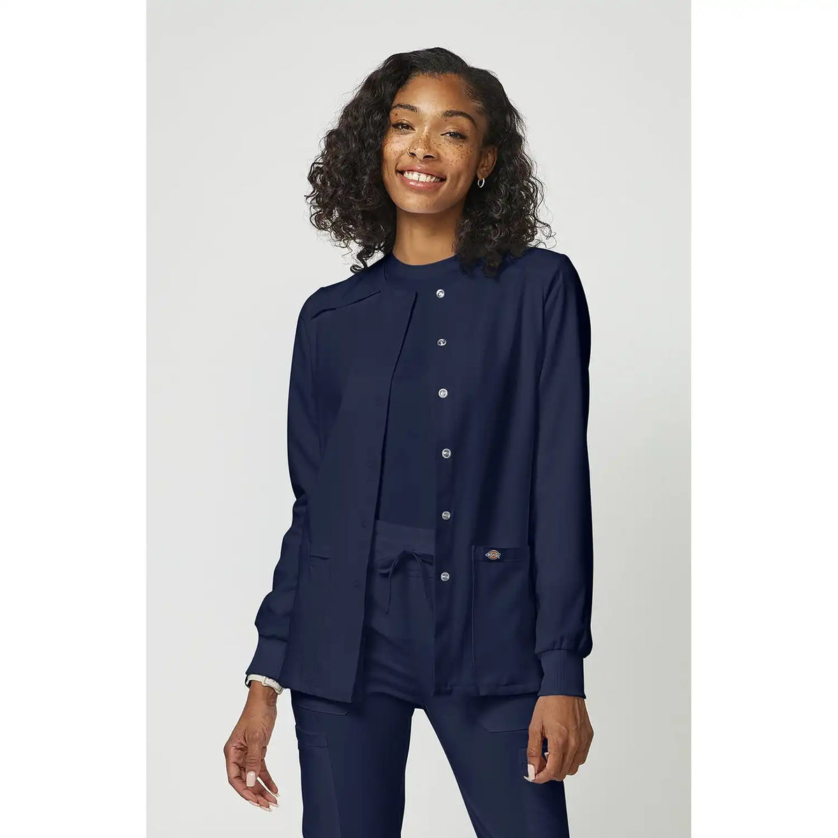 Women's EDS Essentials Snap Front Warm-Up Scrub Jacket