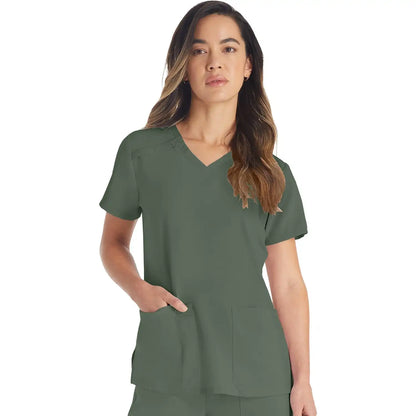 Women's EDS Essentials V-Neck Scrub Top