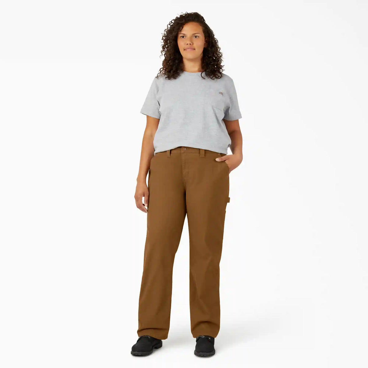 Women's Plus FLEX Relaxed Straight Fit Duck Carpenter Pants