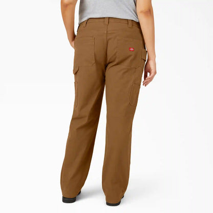 Women's Plus FLEX Relaxed Straight Fit Duck Carpenter Pants