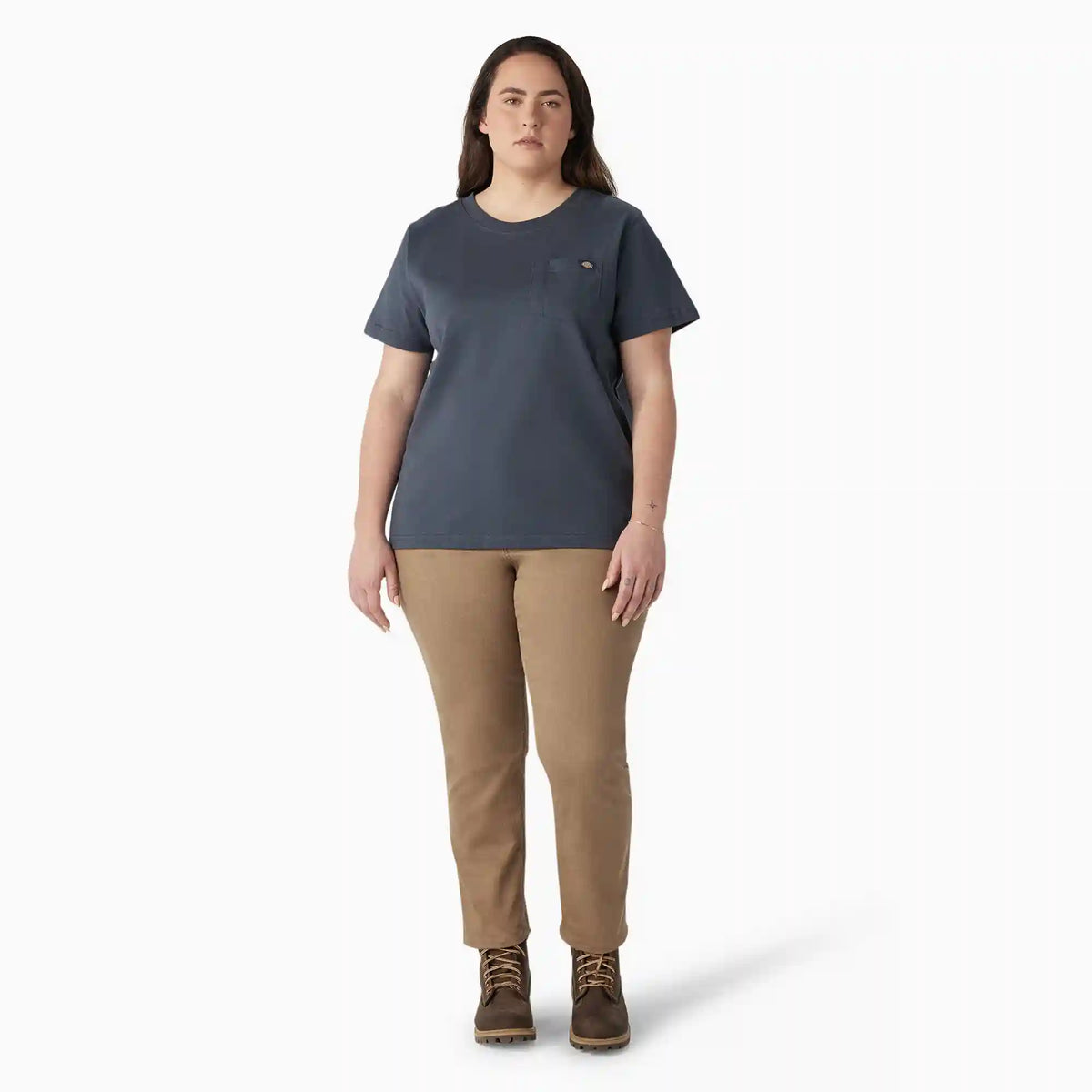 Women's Plus Heavyweight Short Sleeve Pocket T-Shirt