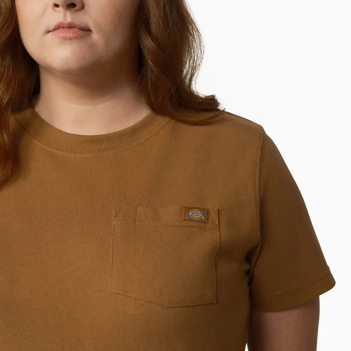 Women's Plus Heavyweight Short Sleeve Pocket T-Shirt